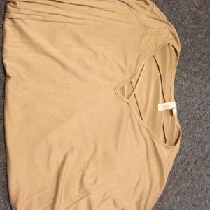 Tan long sleeve dress up shirt